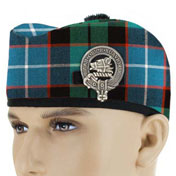 Glengarry with Clan Badge, Galbraith Tartan